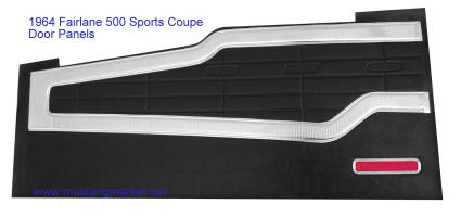 1964 64 Fairlane 500 Sports Coupe Door Panels