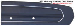 1967 67 Mustang Standard Door Panels