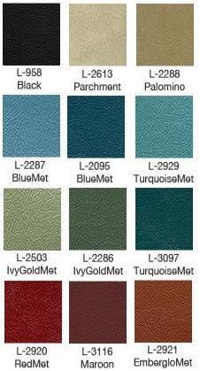 1966 Galaxie Bench Upholstery Colors