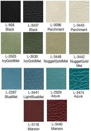 1968 Galaxie Bench Upholstery Colors