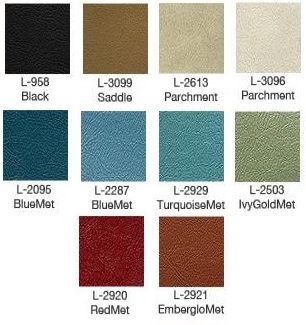 1966-1967 Fairlane Convertible Top Boot Color Options