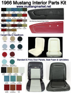 1966 66 Mustang Interior Kits & Parts