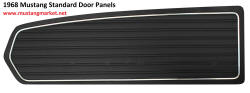 1968 68 Mustang Standard Door Panels