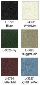 1969 Mustang Deluxe Bucket Seat Upholstery Color Chart