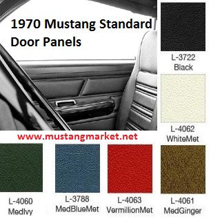 1970 70 Mustang Standard Door Panels