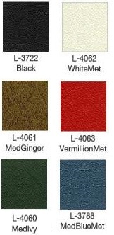 1970 Mustang Deluxe Bucket Seat Upholstery Color Chart