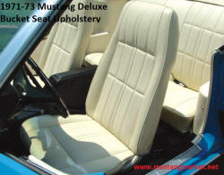 1971 71 Mustang Deluxe Bucket Seat Upholstery Covers
