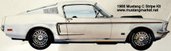 1968 68 Mustang C Stripes