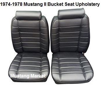 1974, 1975, 1976, 1977, 1978 Mustang Bucket Seat Upholstery