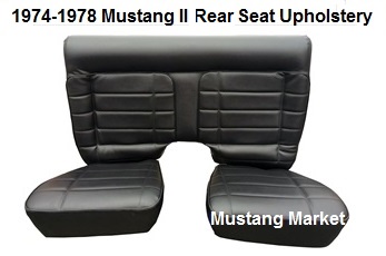 1974, 1975, 1976, 1977, 1978 Mustang Rear Seat Upholstery