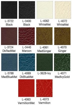 1970 Ranchero Bench Seat Upholstery Color Chart