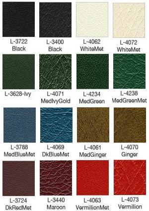 1970 Torino Bench Seat Upholstery Color Chart