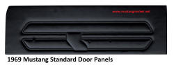 1969 69 Mustang Standard Door Panels Black