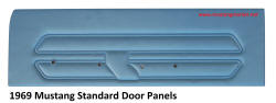 1969 69 Mustang Standard Door Panels Blue